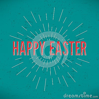 Abstract Creative concept design layout with text - Happy Easter. For web and mobile icon isolated on background, art template, Stock Photo