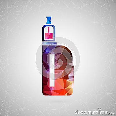 Abstract creative concept icon of vape. For web and mobile content isolated on background, unusual template design, flat si Stock Photo