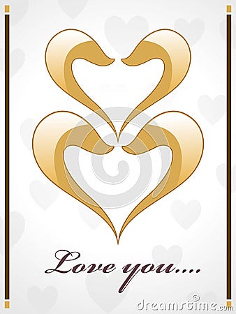 Abstract creative love design Vector Illustration