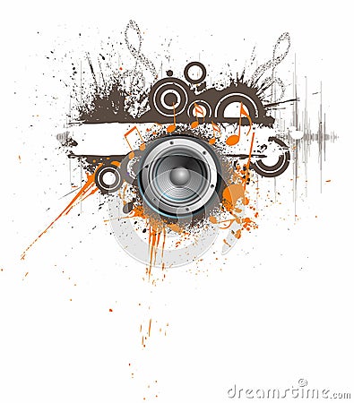 Abstract creative music design Vector Illustration