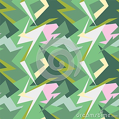 Abstract creative urban pattern tith curved geometry elements Vector Illustration