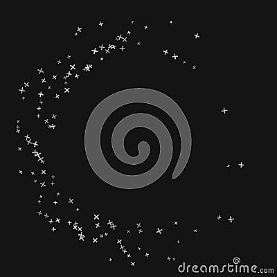 Abstract cross circle Vector Illustration