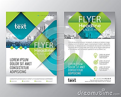 Abstract Cross diagonal square shape with green color. Graphic element background for brochure cover flyer poster design Layout Vector Illustration