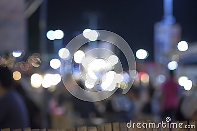 Abstract Crowd and Lights Stock Photo