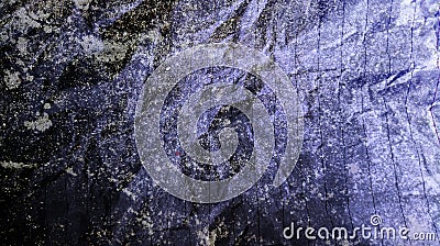 Abstract crumpled paper black desert blue color mixture multi colors effects wall texture Background. Stock Photo