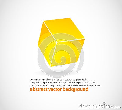 Abstract cube logo Stock Photo