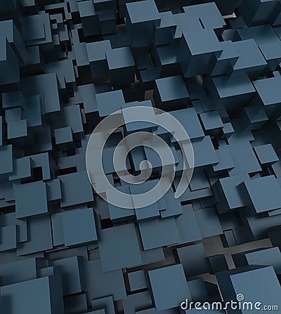 Abstract cubic background Stock Photo
