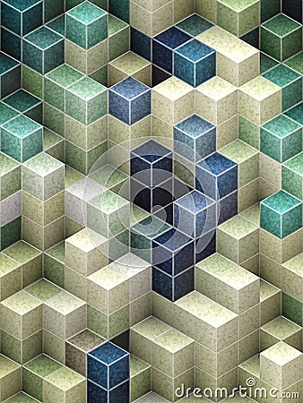 Abstract cubic backgrounds Stock Photo