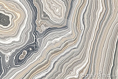 Abstract curly marble Cartoon Illustration