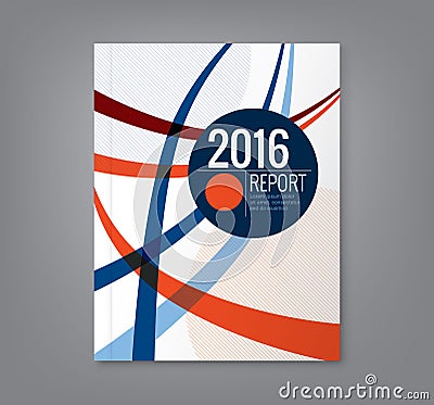 Abstract curved line design background for business annual report Vector Illustration