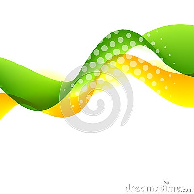 Abstract curved lines background. Template brochure design Vector Illustration