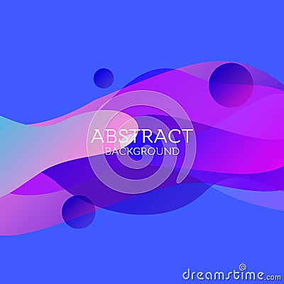 Abstract 3d colorful gradient drop liquid Vector Illustration