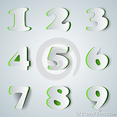 Abstract 3D digital illustration Infographic. Number icon. Vector Illustration