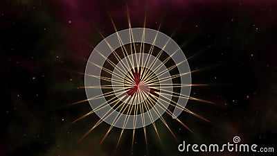 3d fractal object space scene Stock Photo