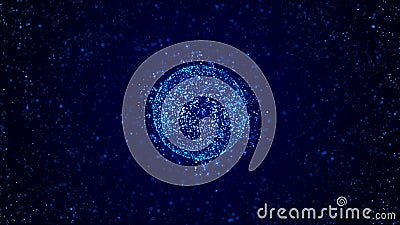 Abstract 3d futuristic sphere. Global network connection. Sphere made of dots and lines. Big data visualization. Plexus Vector Illustration