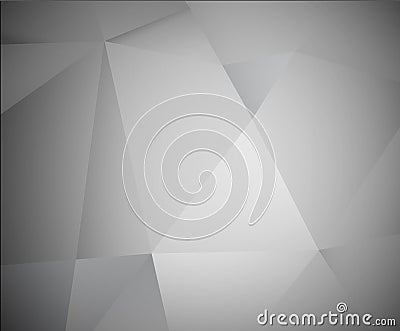 Abstract 3d grey vector background Vector Illustration