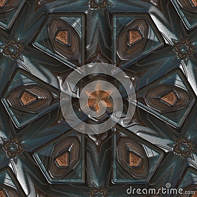 3d hexagonal dark colors background pattern Stock Photo