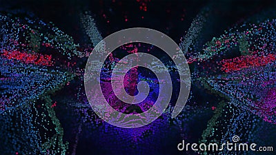 Abstract 3D Illustration Digital Background Stock Photo