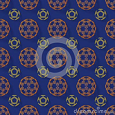 Abstract 3d Rendering Color Sphere Pattern Background Stock Image