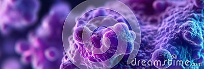 Abstract 3D rendering showcasing unique botulinum toxin molecules in vibrant colors and intricate textures. Generative Stock Photo