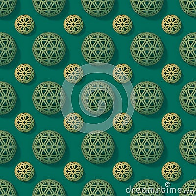Abstract 3d rendering sphere pattern background Stock Photo