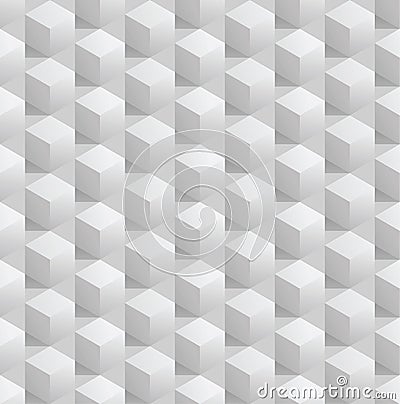 Abstract 3d seamless cubes background. Vector eps8 Vector Illustration