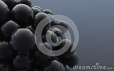 Abstract 3d shapes on background. 3d image. 3d rendering. Stock Photo