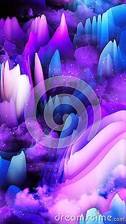 Abstract 3d waves background - 8K resolution Stock Photo