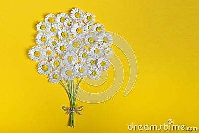 Abstract daisy flower bouquet Stock Photo