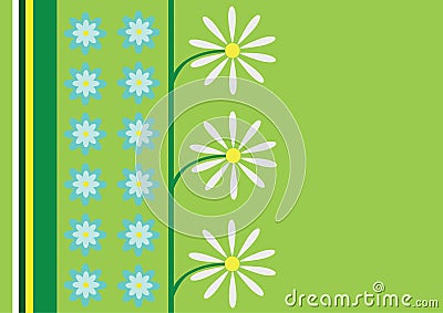 Abstract daisy vector background Vector Illustration