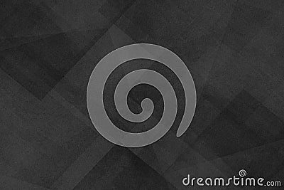 Abstract dark black background with texture and triangle shapes layered in random pattern Stock Photo