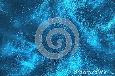 Abstract dark blue shimmering background Stock Photo