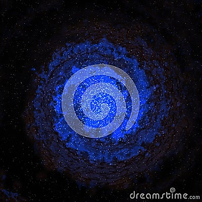 Abstract dark blue shining wavy shapes, illuminated reflection wave Stock Photo