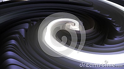 Abstract dark creative background. Smooth silk wavy background in black. Abstract noise dark background. Abstract spiral Stock Photo