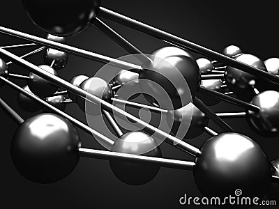 Abstract Dark Design Sphere Shape Background Stock Photo