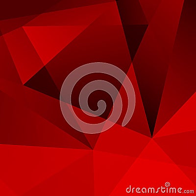 Abstract Dark Red Geometric Background. Vector Illustration