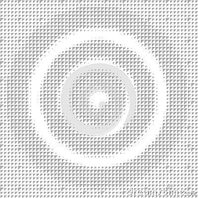 Abstract dart board pattern, triangle halftone texture on white transparent background. Vector Illustration