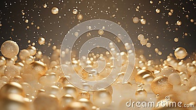 Abstract de-focused blurred bokeh background gold and black. Winter background. New Year and Christmas concept Stock Photo