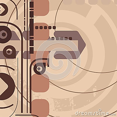 Abstract deco background Cartoon Illustration