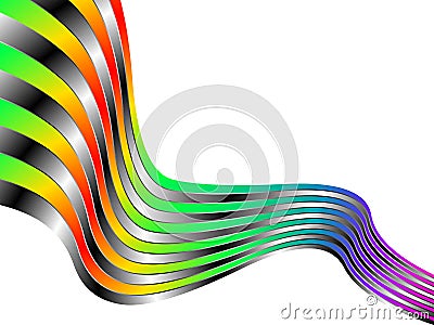 Abstract decor on white background Stock Photo