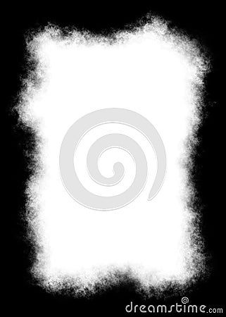 Abstract Decorative Black Photo Edge/Overlay for Portrait Photos Stock Photo