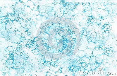 Abstract decorative delicate blue background with water Stock Photo