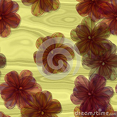 Abstract decorative fractal floral pattern Stock Photo