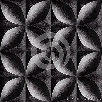 Abstract decorative tiles stacked for seamless background Stock Photo