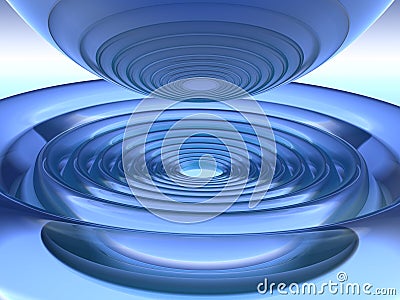 Abstract Deep Blue Ripple Stock Photo