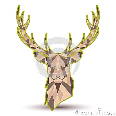Abstract Deer Vector Illustration