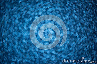 Abstract defocused blue snowy background Stock Photo