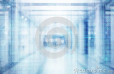 abstract defocused blurred technology space background Stock Photo