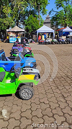 rows of toy cars - stock photo Stock Photo