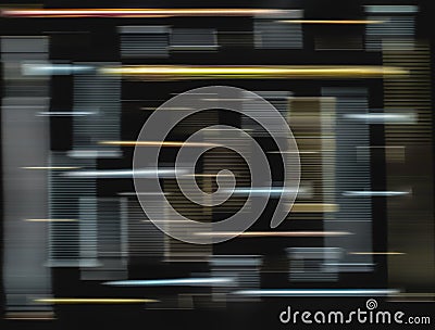 Abstract defocused speed light line Stock Photo